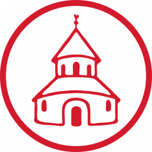 Round Church red logo icon
